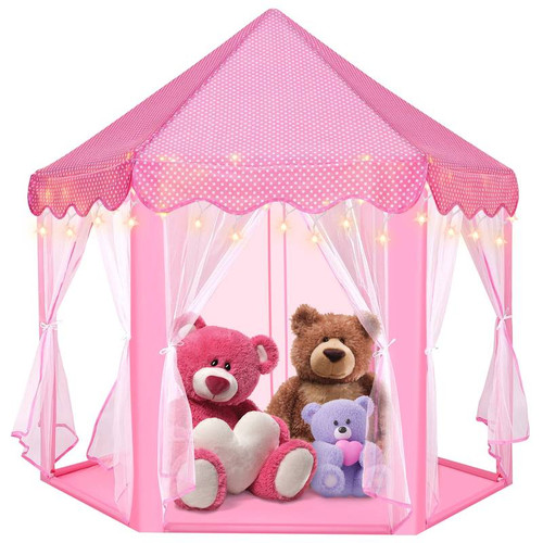 Pink fairy princess - fairy, hexagon