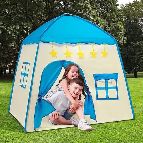 Blue kids castle play - castle,