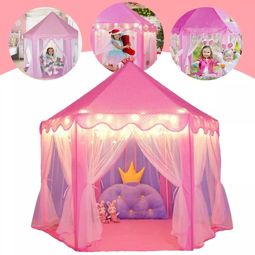 Pink princess castle - pink, play