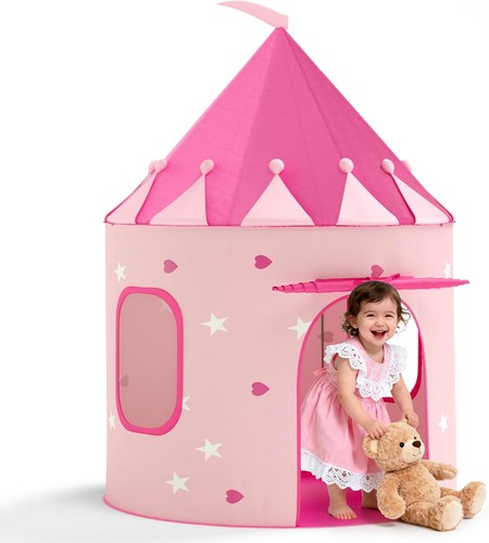 Kids pop play tent pink - play,
