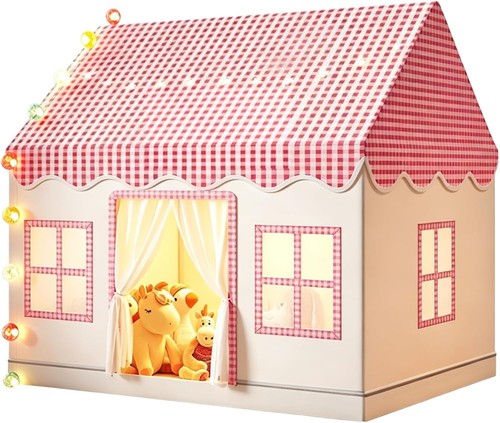 Kids play tent - play, pink